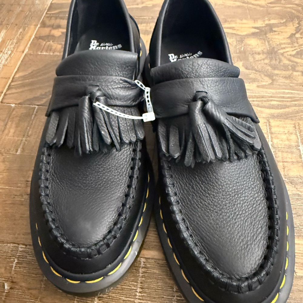 Brand New Dr. Martens Black Leather Loafers